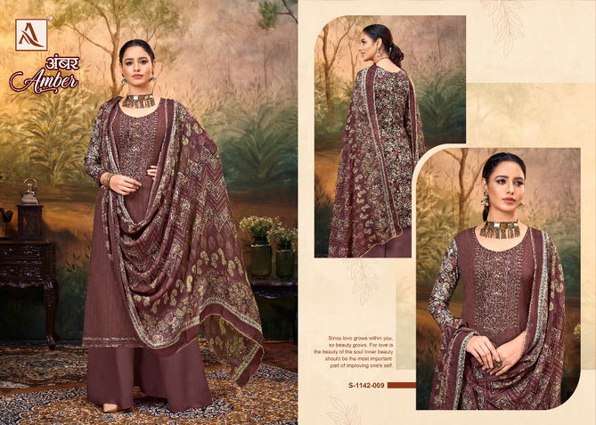 Alok Amber Fancy Embroidered Wholesale Dress Material Catalog